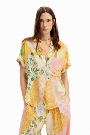 Desigual Floral Patchwork . Košulje Assorted | 6PX9dd0K