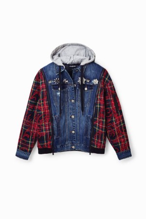 Desigual Hybrid Denim Jacket Džemperi Assorted | PBEKtCgs