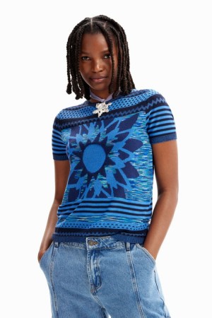 Desigual Knit Flower Majice Assorted | 3rpWIQIp