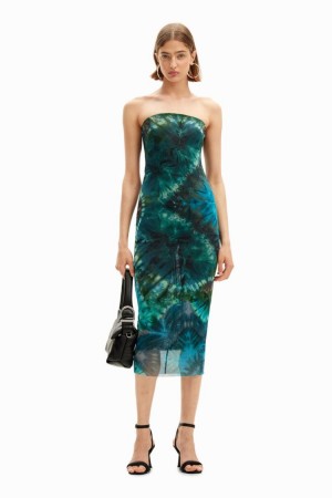 Desigual Sheath Dress With Cool Floral Print Haljina Assorted | HzgZ2kul