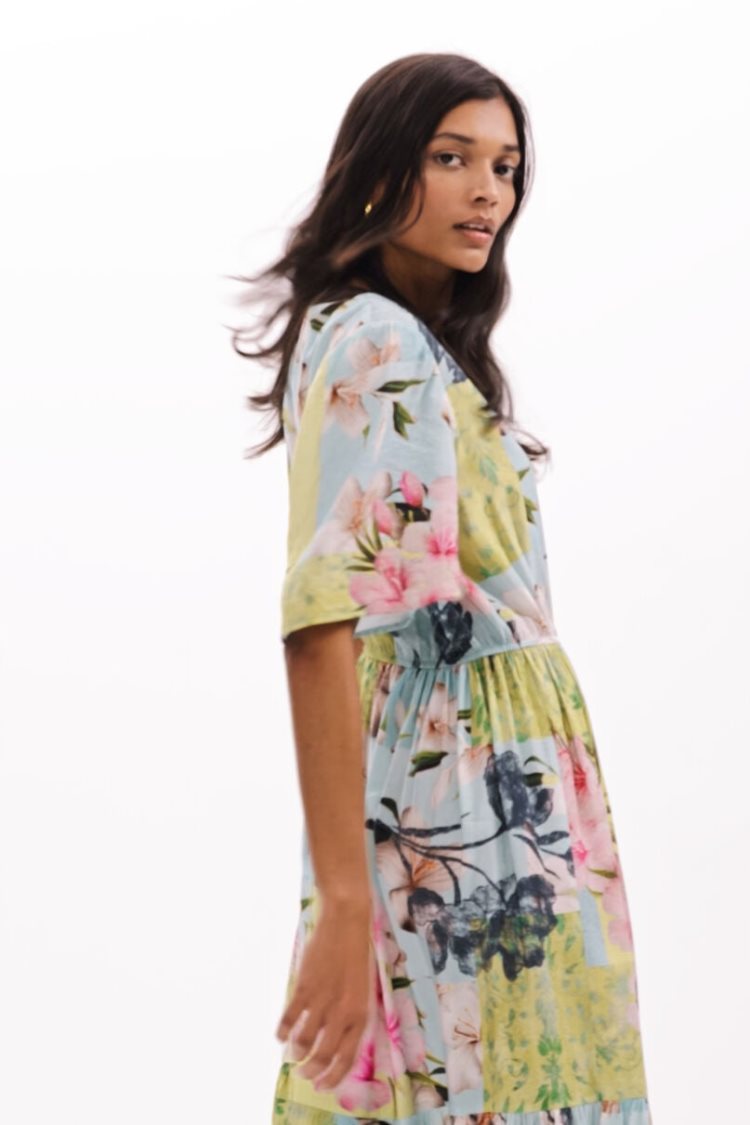 Desigual Cherry Blossom Midi Haljina Assorted | pLlRYDAt