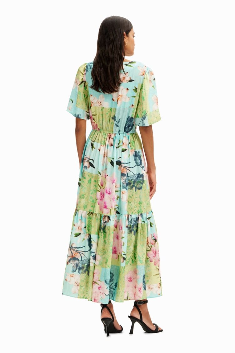 Desigual Cherry Blossom Midi Haljina Assorted | pLlRYDAt