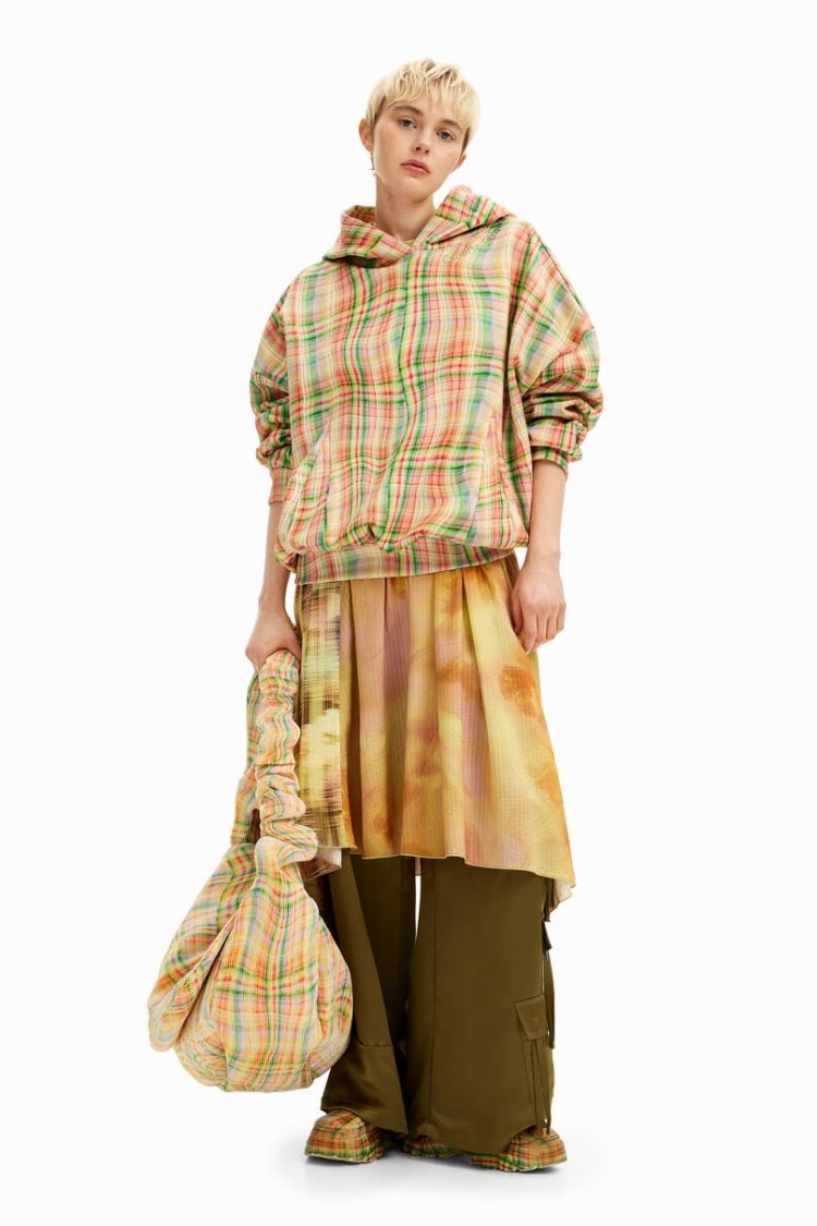 Desigual Collina Strada Multicoloured Gingham Dukserice Assorted | 0UtTdBKO