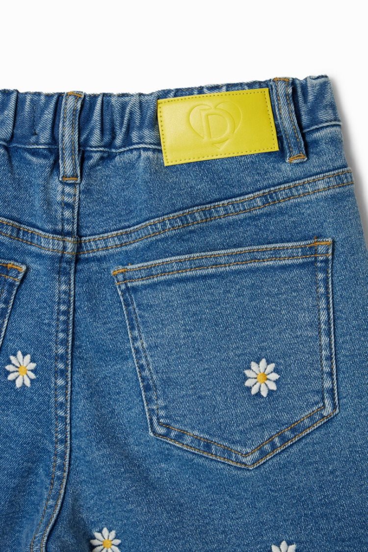 Desigual Daisy Denim Hlače Plave | UJoos4t6