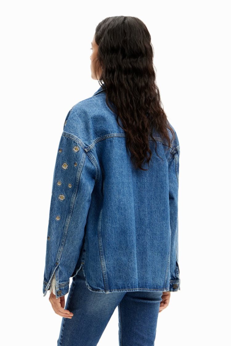 Desigual Daisy Denim Jakne Bež | dkTTJBu3