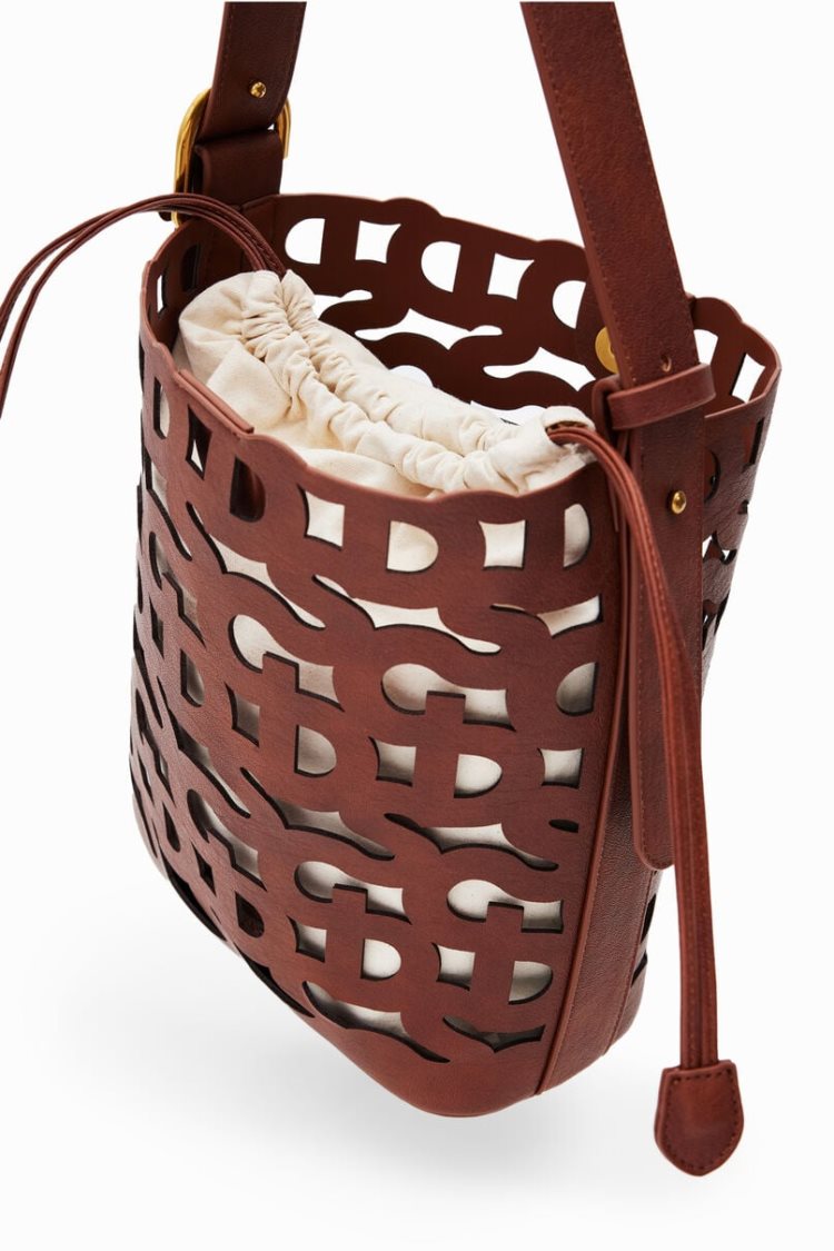 Desigual Die-cut S Basket Torbe Crvene | rvy3bf35