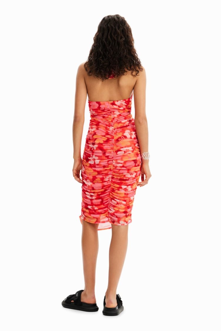 Desigual Floral Halter Midi Haljina Assorted | g74OTkfO