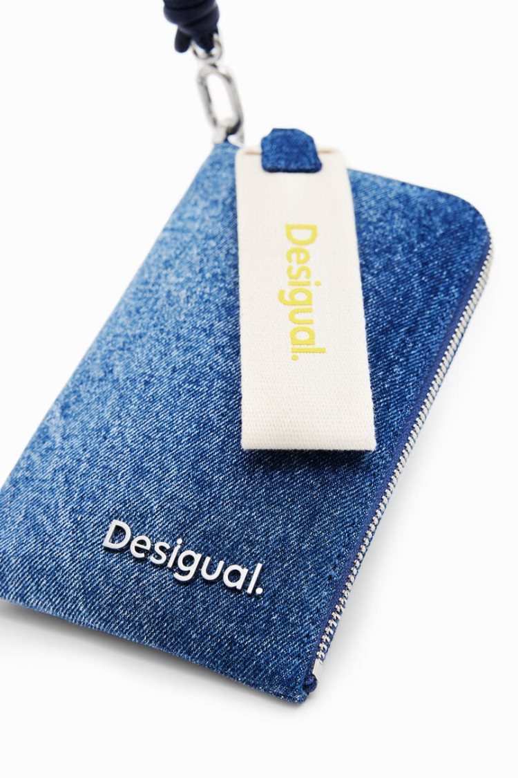 Desigual L Denim Phone Pouch Novčanici Plave | fOilC7vy