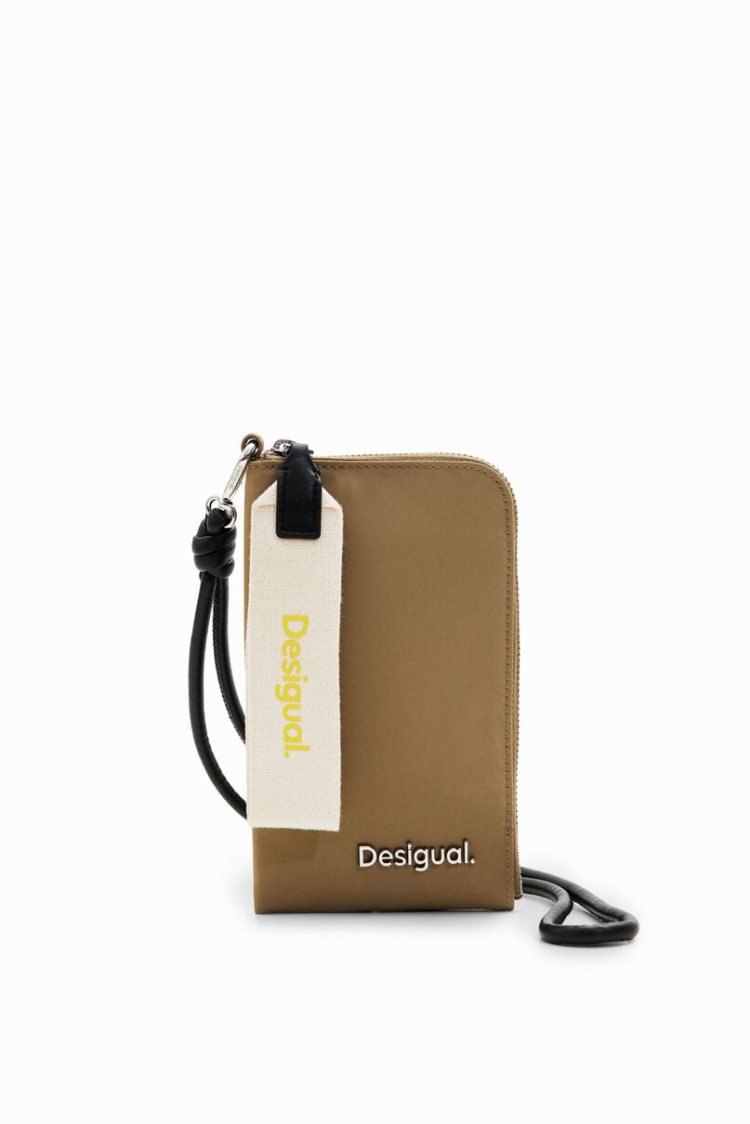 Desigual L Nylon Phone Pouch Novčanici Zelene | QE0QNwaY