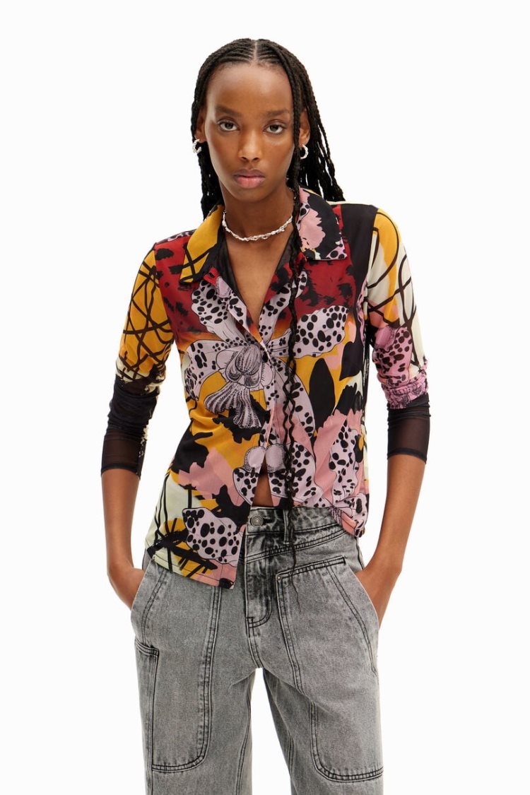 Desigual Long-sleeved Košulje Assorted | ZnME1lRb