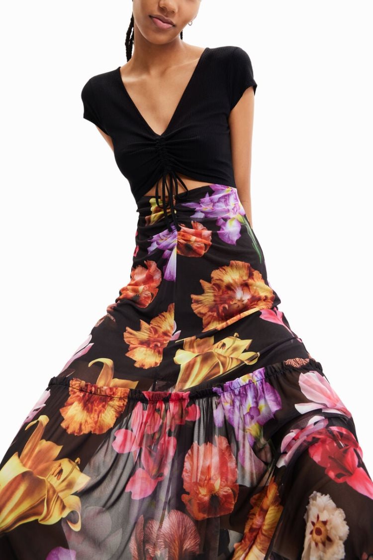 Desigual M. Christian Lacroix Combination Floral Long Haljina Assorted | YQRybtqh