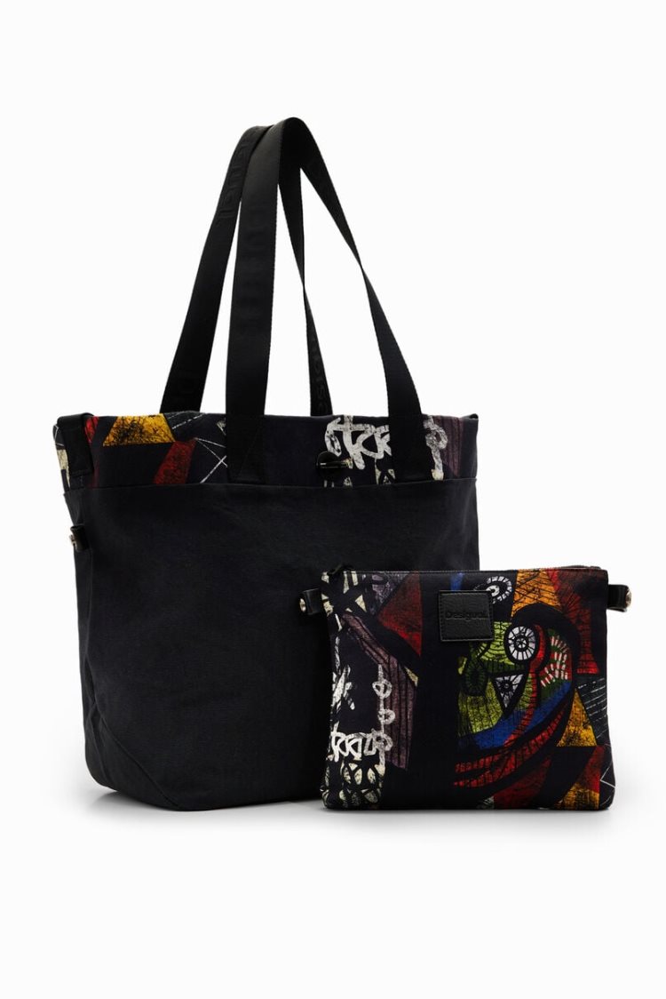 Desigual M. Christian Lacroix L Reversible Tote Torbe Crne | OL1juLkL