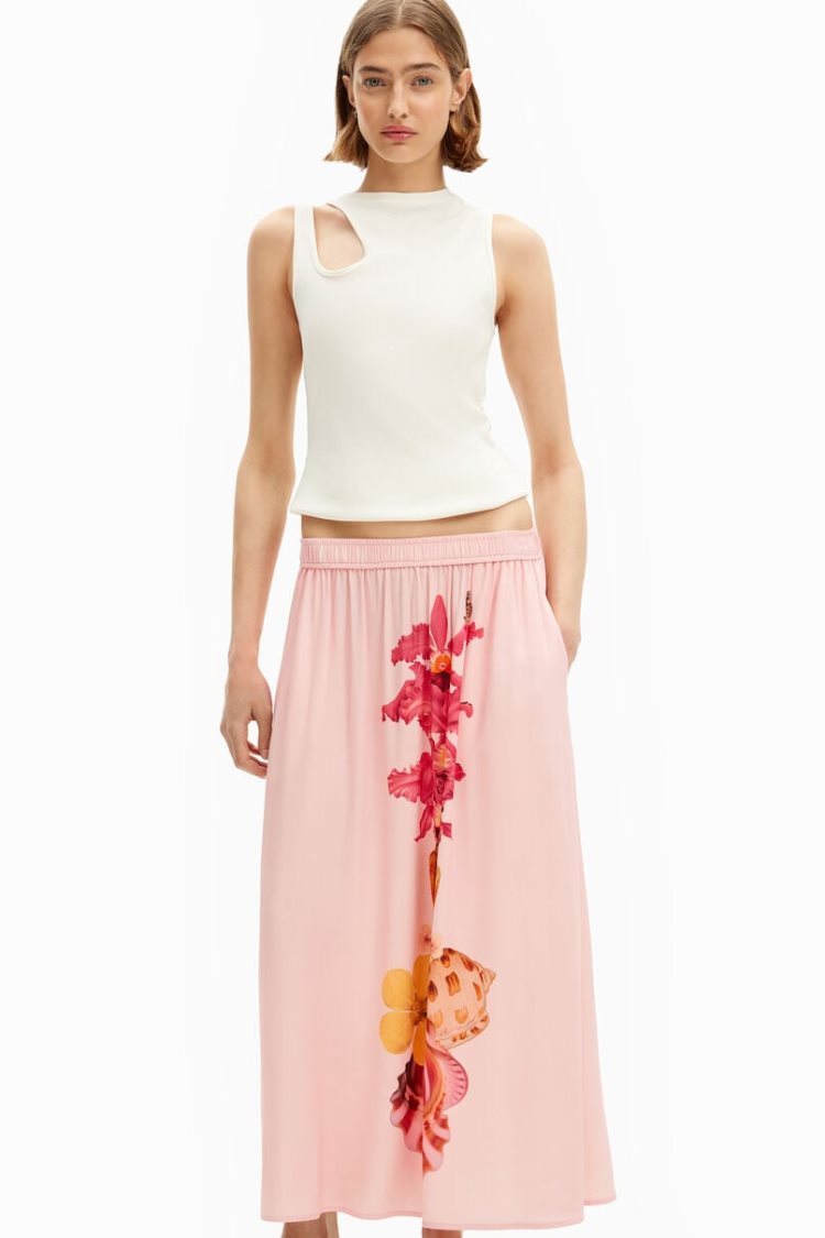 Desigual M. Christian Lacroix Midi Skirts Roze | cjAqTlBh