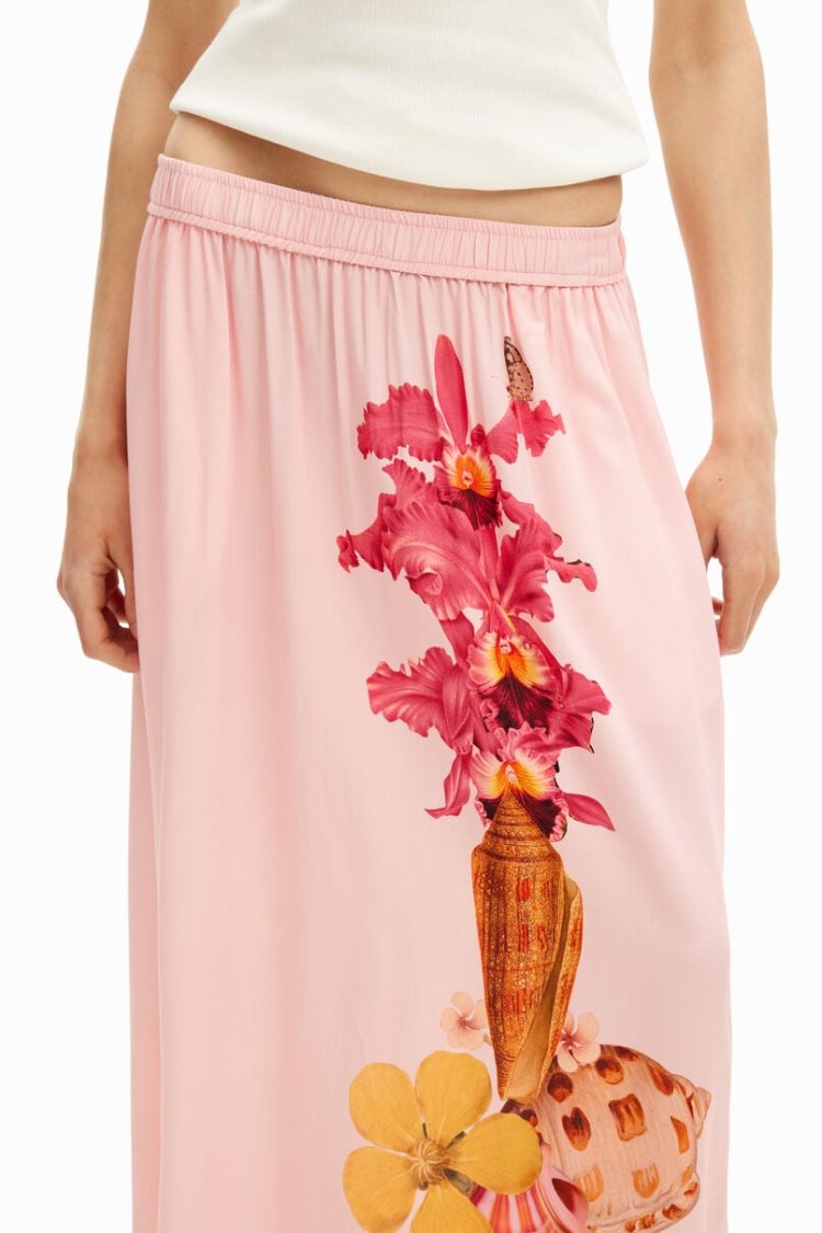 Desigual M. Christian Lacroix Midi Skirts Roze | cjAqTlBh