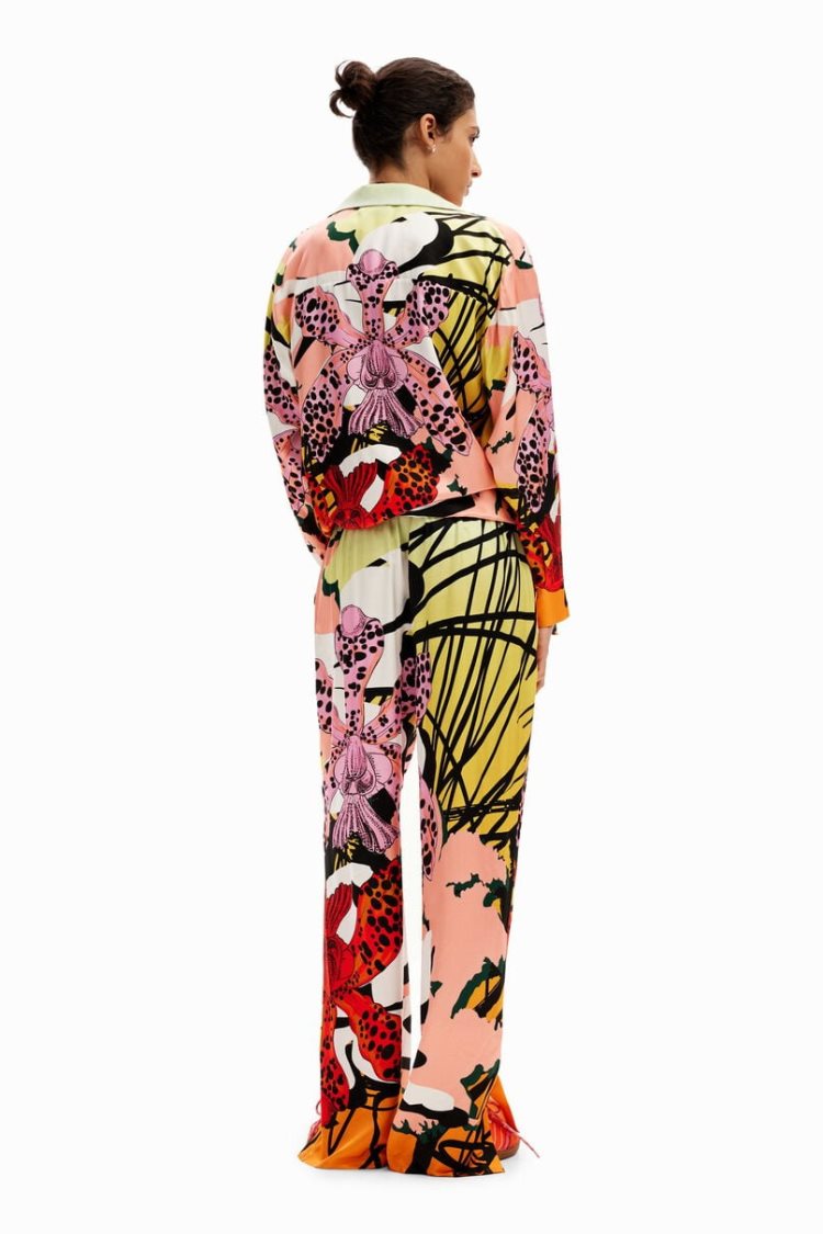 Desigual M. Christian Lacroix Silk Orchid Hlače Assorted | PF5b7TY8