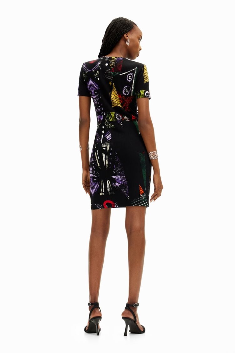 Desigual M. Christian Lacroix With Cubist Print Haljina Assorted | 8KJ4LcCb