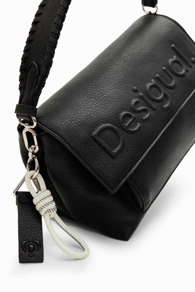 Desigual M Logo Crossbody Torba Crne | lonc3XgB