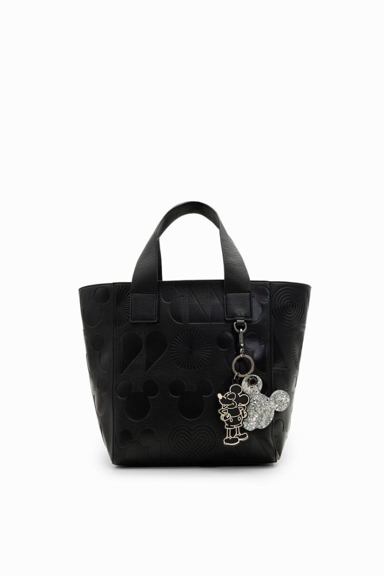 Desigual M Mickey Mouse Tote Torbe Crne | uPUGLCwu