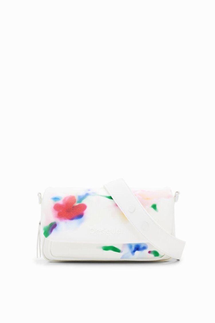 Desigual M Watercolour Floral Crossbody Torba Bijele | lC8JH1PG