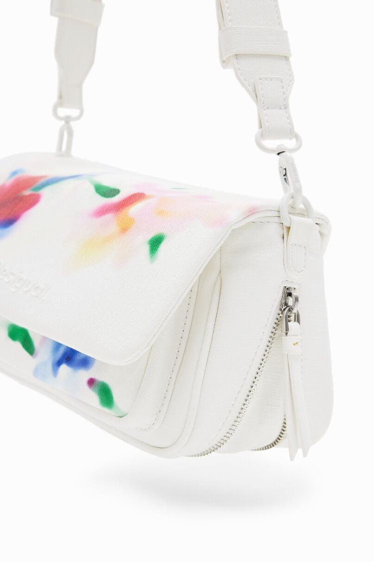 Desigual M Watercolour Floral Crossbody Torba Bijele | lC8JH1PG