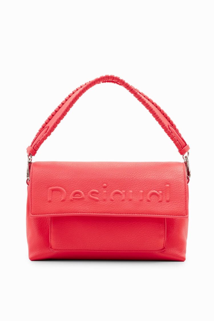 Desigual Midsize Half-logo Crossbody Torba Roze | lYntRmXl