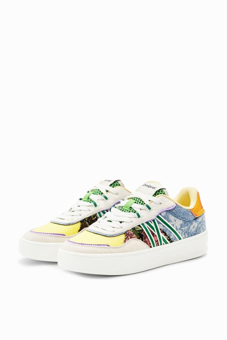 Desigual Patchwork Platform Tenisice Assorted | D7eFFdmc