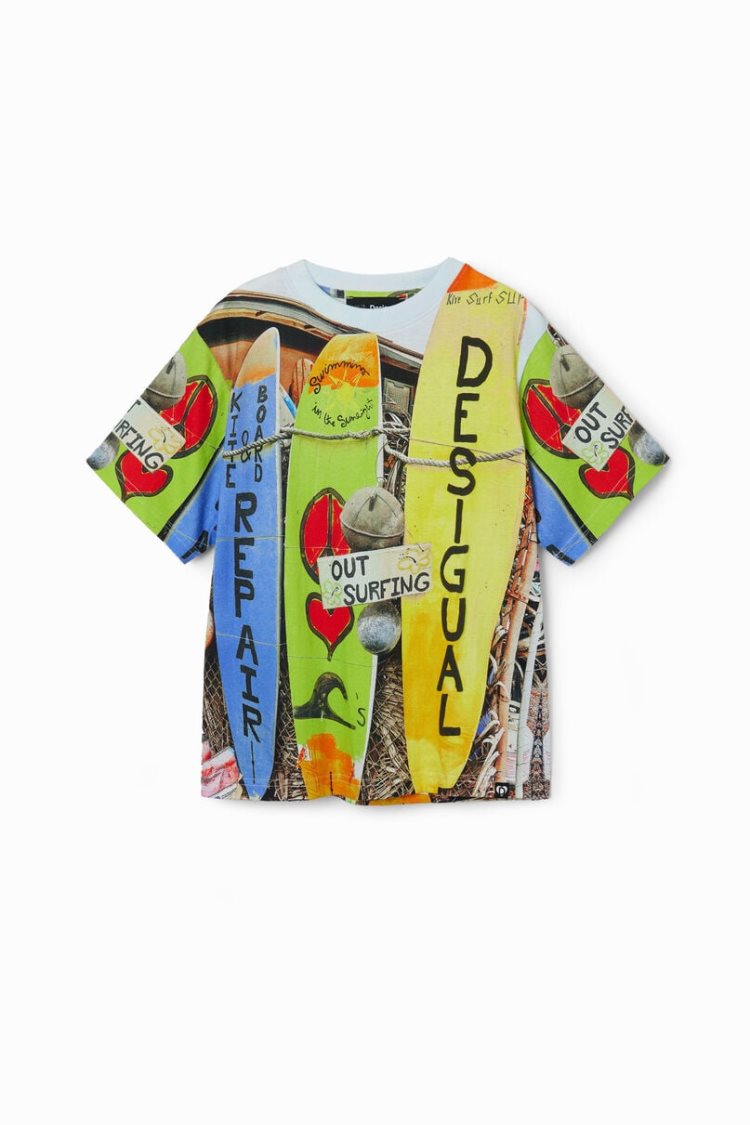 Desigual Photographic Surf Majice Assorted | TS80UvHf