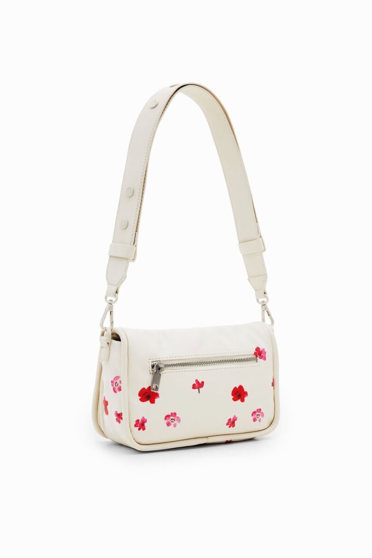 Desigual S Padded Floral Crossbody Torba Bijele | pc2Zul3V