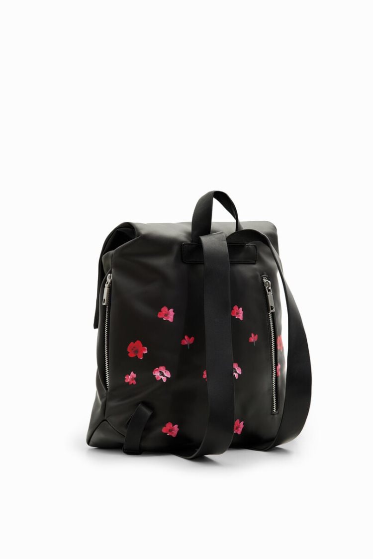 Desigual S Padded Floral Ruksaci Crne | dvnPMOH4