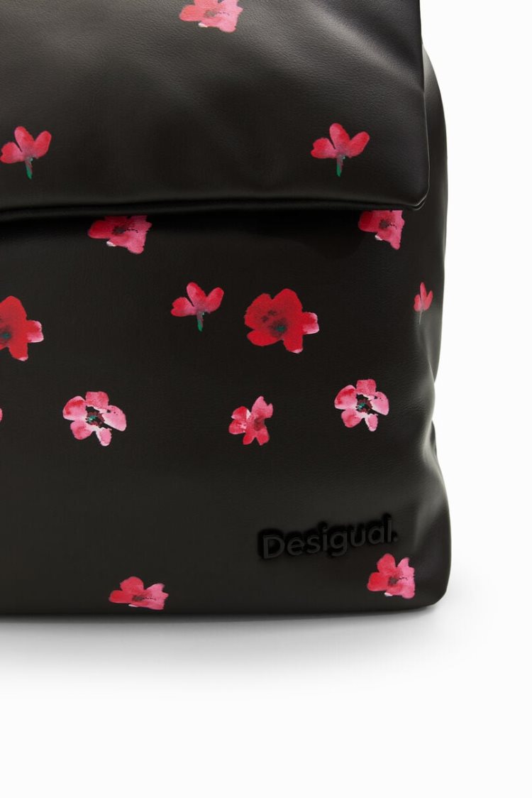 Desigual S Padded Floral Ruksaci Crne | dvnPMOH4