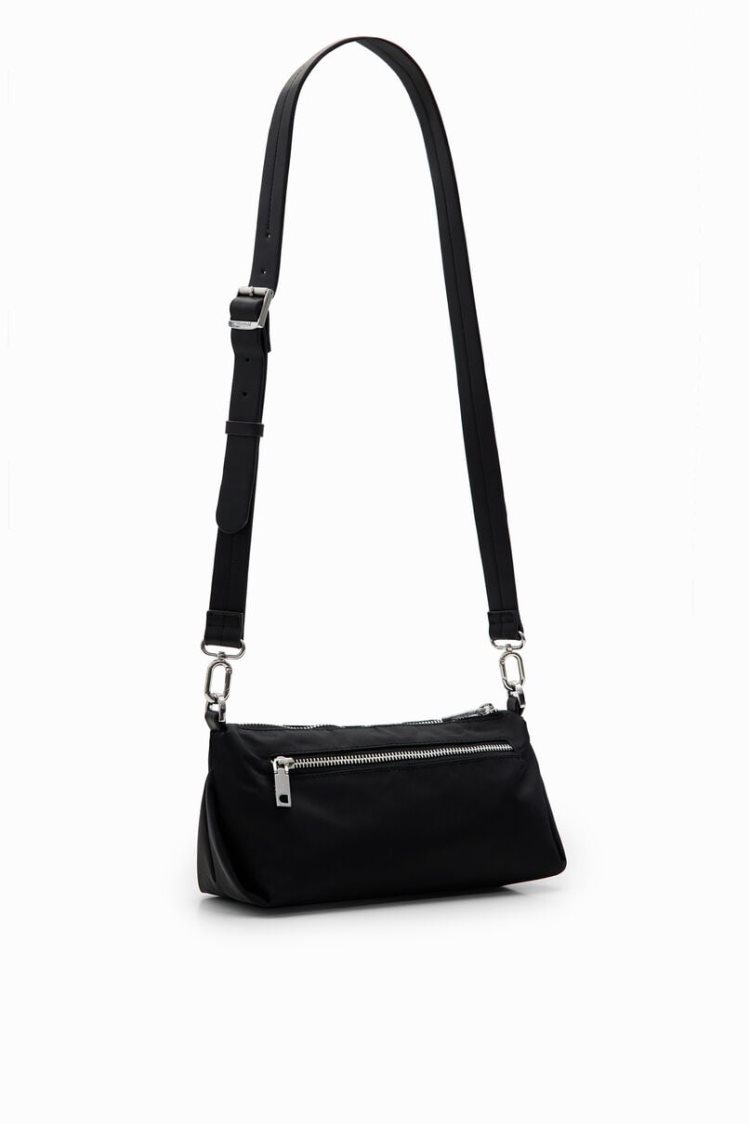 Desigual S Plain Knots Crossbody Torba Crne | XE9PCZcp