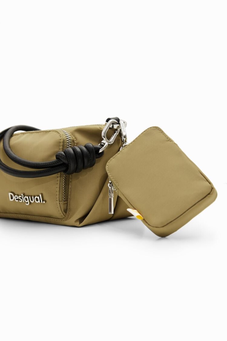 Desigual S Plain Knots Crossbody Torba Zelene | YCMOMCie