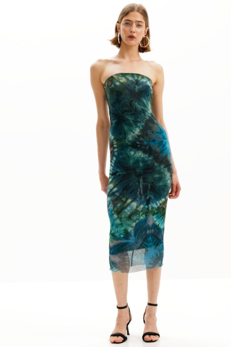 Desigual Sheath Dress With Cool Floral Print Haljina Assorted | HzgZ2kul