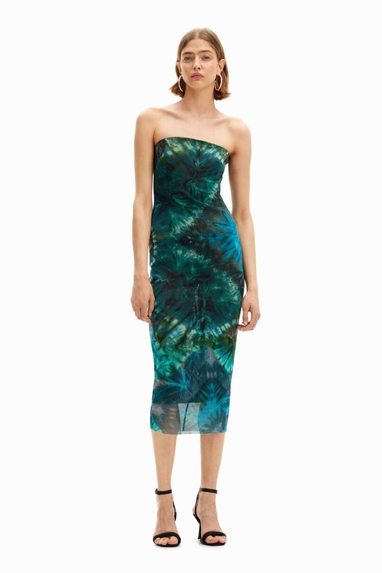 Desigual Sheath Dress With Cool Floral Print Haljina Assorted | HzgZ2kul