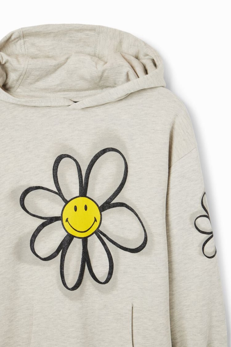 Desigual Smiley Originals Sweater Haljina Sive | bkQHQE9p