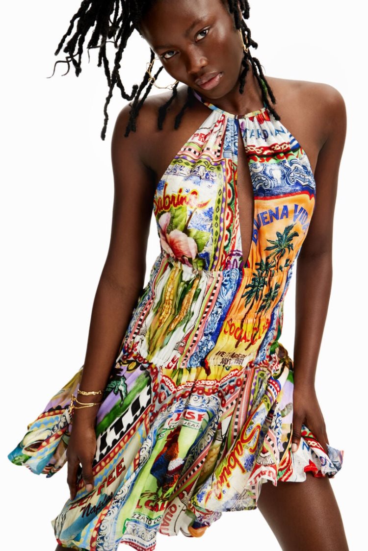 Desigual Stella Jean Arty Postcard Haljina Assorted | 6rJAXGTG