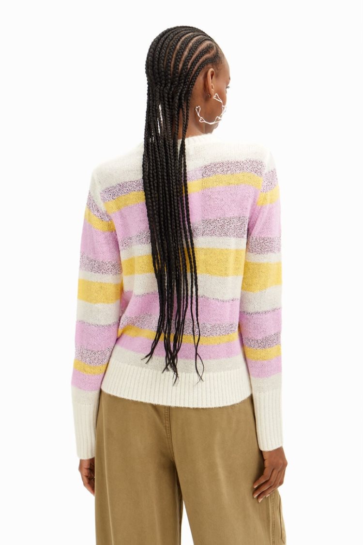 Desigual Striped Knit Džemperi Assorted | NkVxH2G8