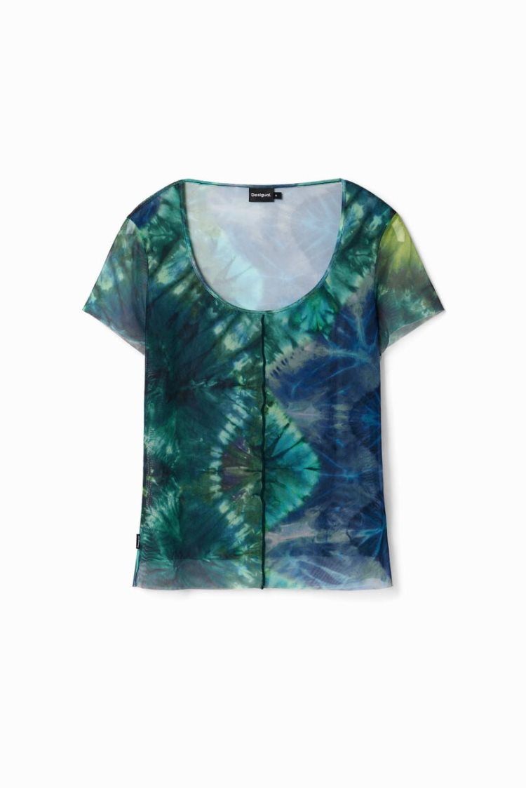 Desigual Tie-dye Short-sleeve Majice Assorted | 9NAJ67Ib