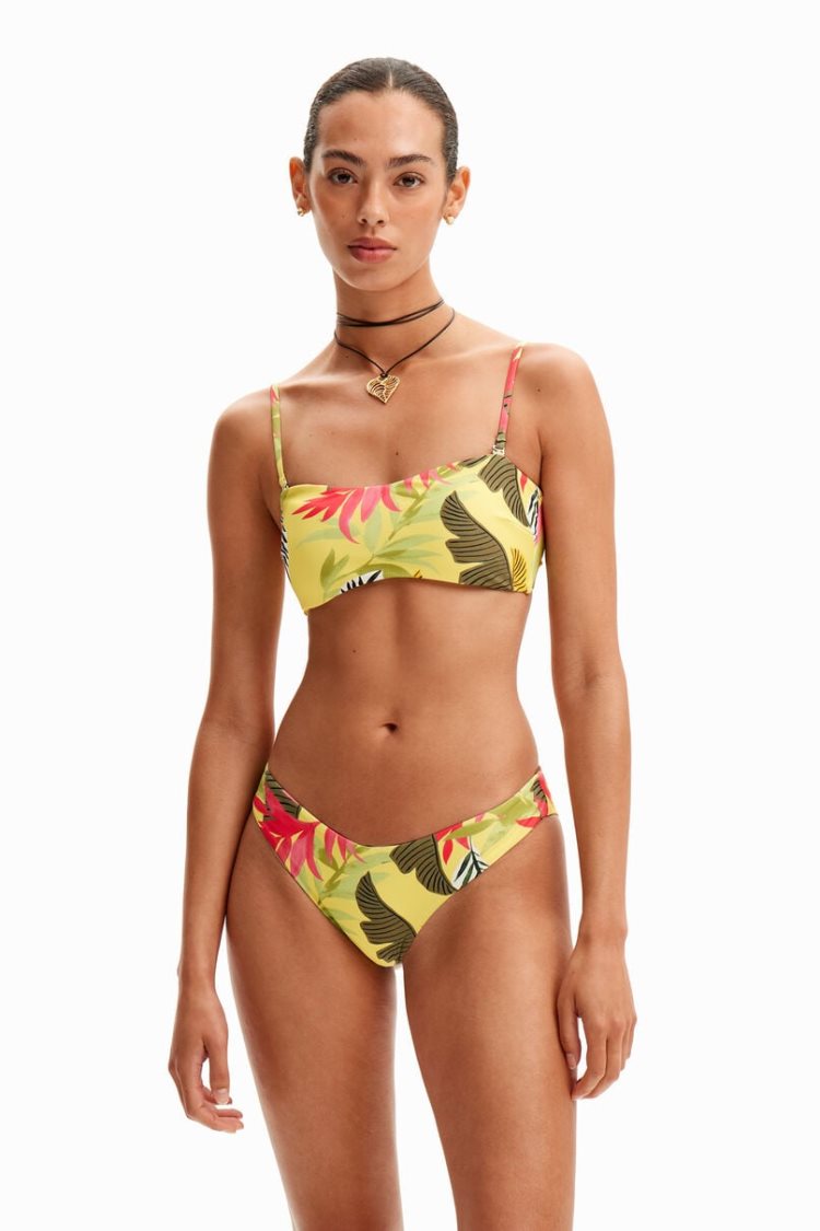 Desigual Tropical Bikini Bottoms Kupaći Kostimi Žute | M5QKyJN2