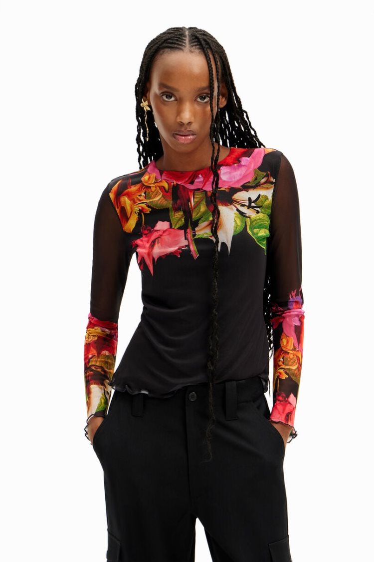 Desigual Tropical Flowers Majice Assorted | 68FgNJeI