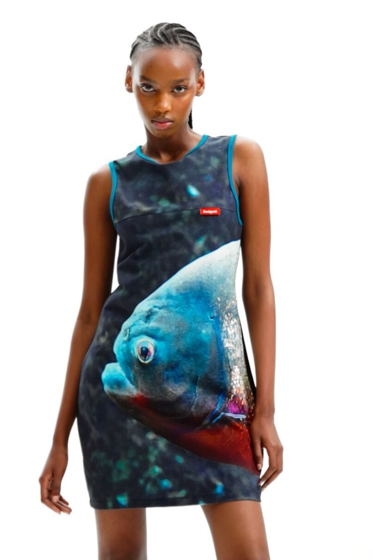 Desigual Tyler Mcgillivary Piranha Haljina Assorted | BEMXHbBx