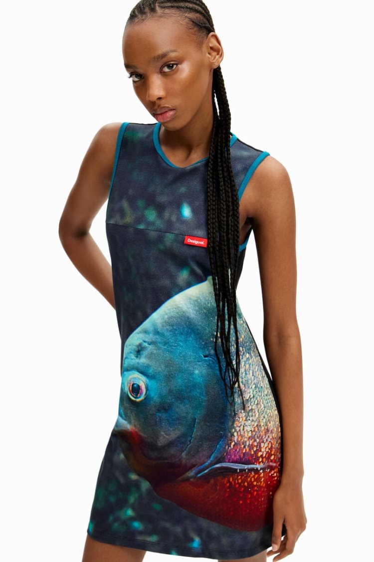 Desigual Tyler Mcgillivary Piranha Haljina Assorted | BEMXHbBx