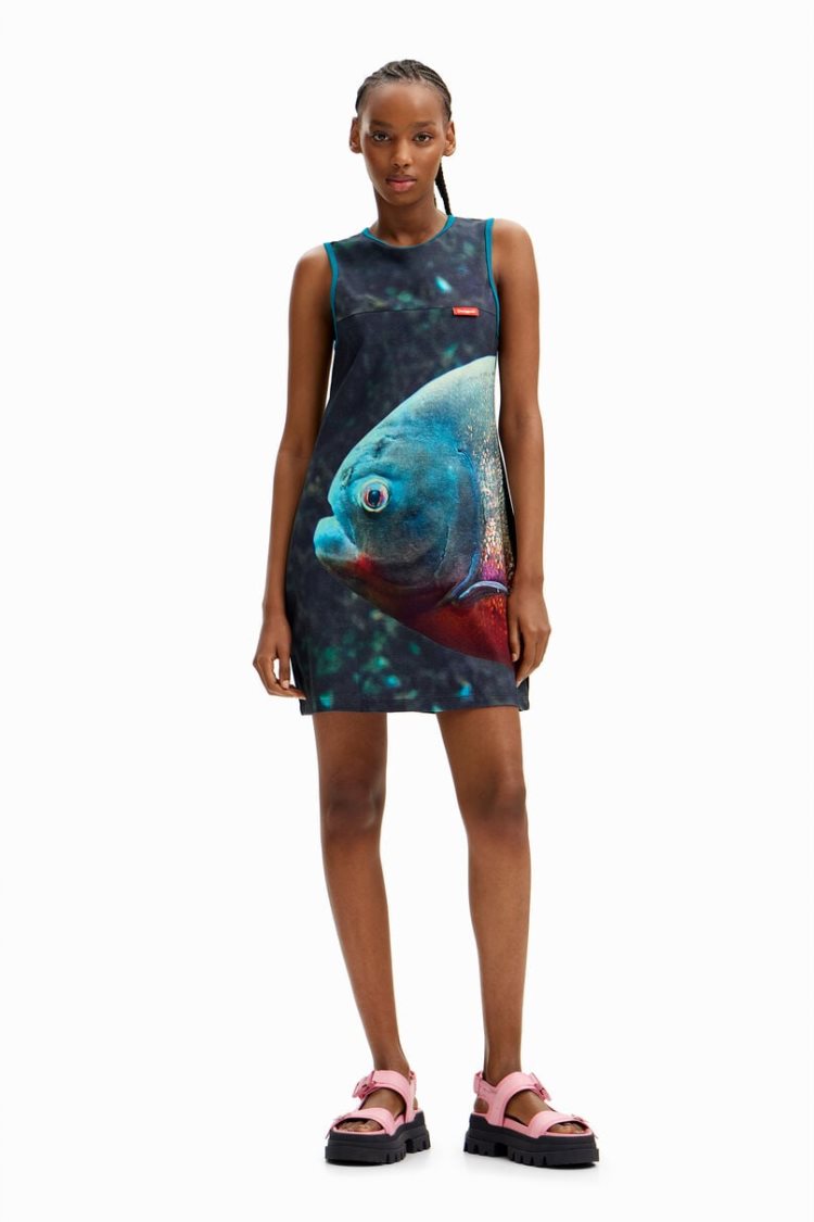 Desigual Tyler Mcgillivary Piranha Haljina Assorted | BEMXHbBx