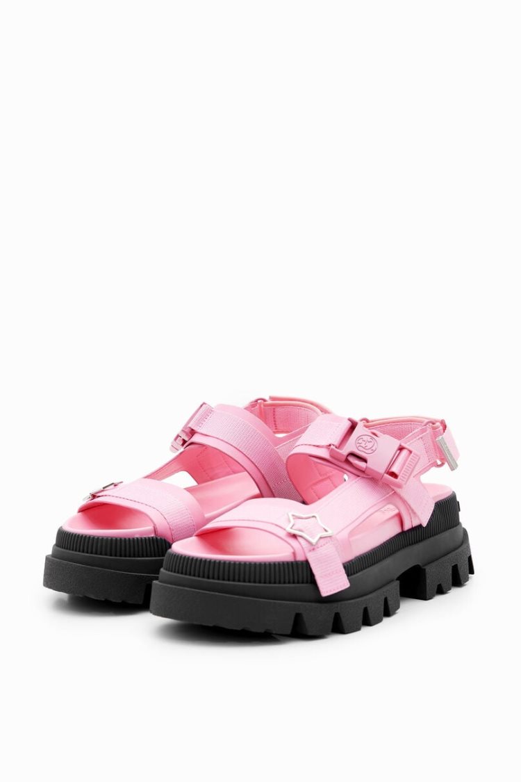 Desigual Tyler Mcgillivary Platform Sandale Roze | mNT570OD